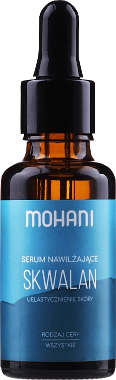 Serum nawilżające Skwalan z oliwek 100% - Mohani 