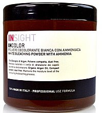Biały rozjaśniający puder z amoniakiem do włosów - Insight Incolor Bleaching Paste with Ammonia — Zdjęcie N1