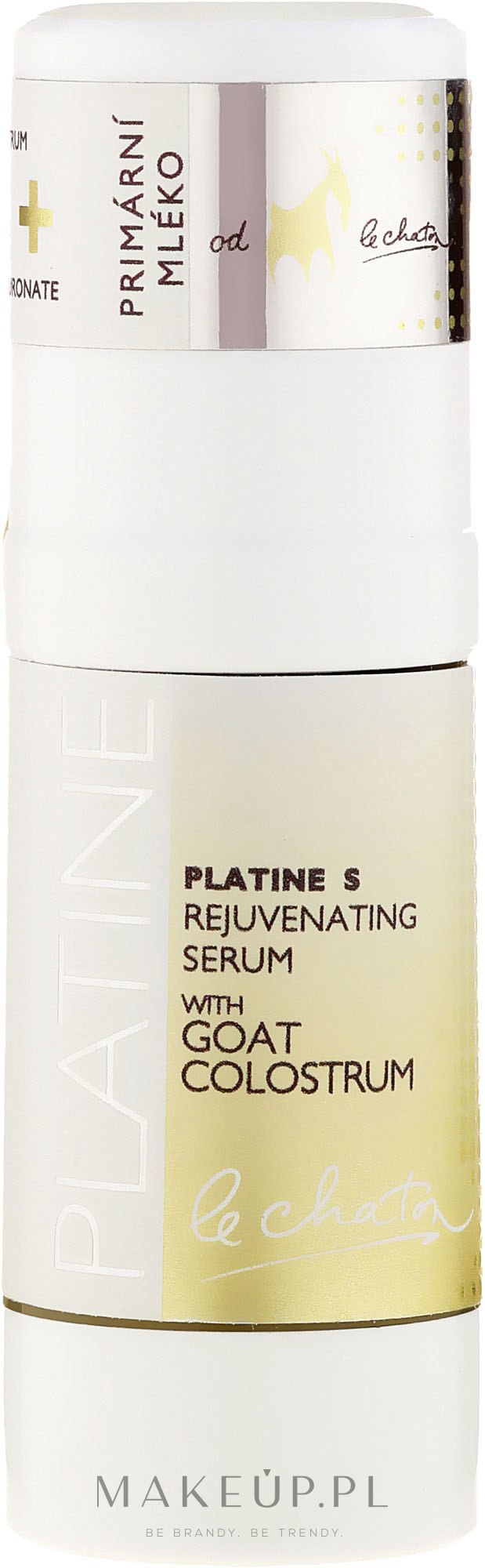 Odmładzające serum z placentą koziej siary - Le Chaton Platine Skin Rejuvenating Serum With Goat Colostrum Platinum — Zdjęcie 30 ml