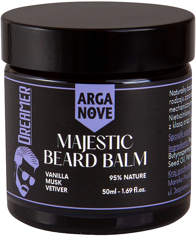Balsam do pielęgnacji i stylizacji brody i wąsów - Arganove Majestic Beard Balm Dreamer — Zdjęcie N1