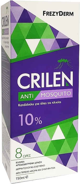 WYPRZEDAŻ Emulsja przeciw komarom - Frezyderm Crilen Anti Mosquito 10% * — Zdjęcie N2