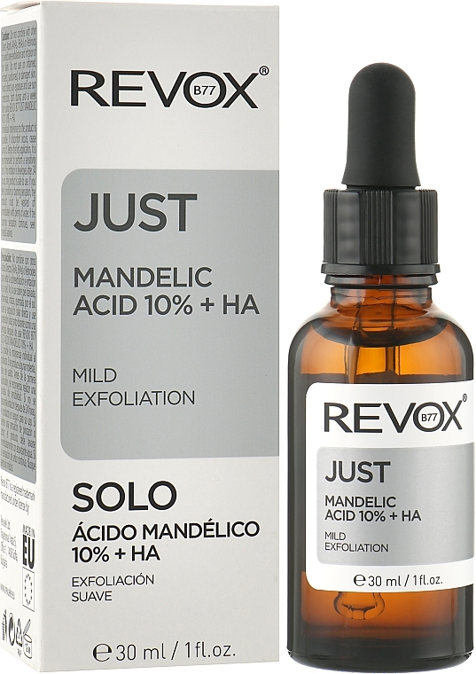 Złuszczające serum do twarzy - Revox Just Mandelic Acid 10% + HA Mild Exfoliating Serum — Zdjęcie N2