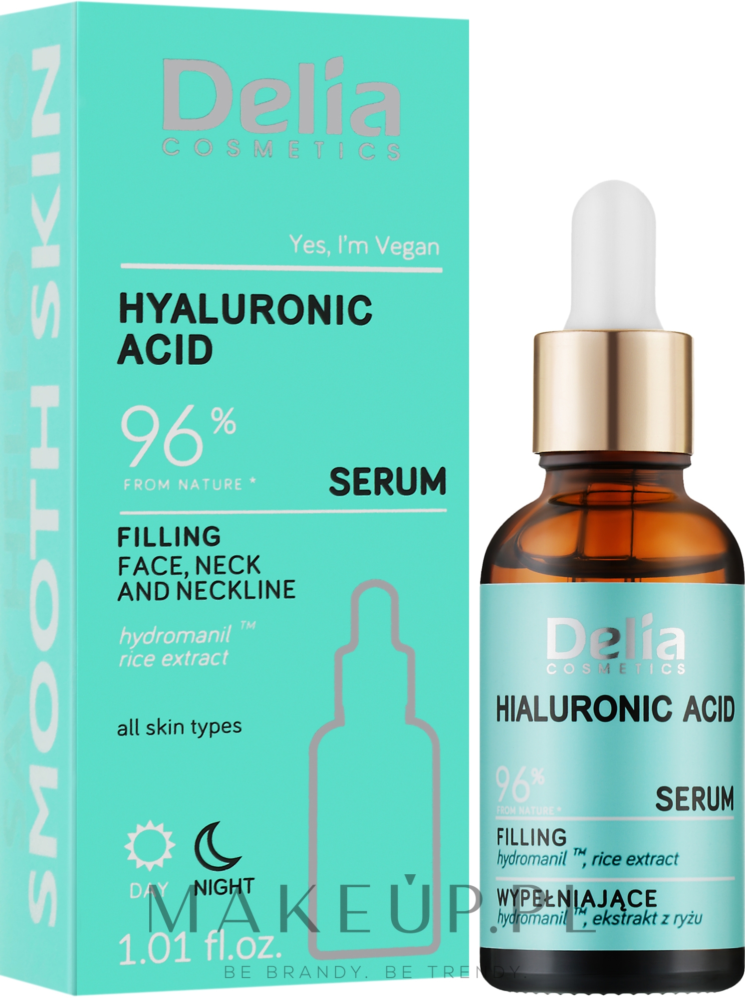 Serum wypełniające - Delia Hyaluronic Acid Serum — Zdjęcie 30 ml