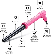 Lokówka do włosów, 18-25 mm - Golden Curl The Pink Curler — Zdjęcie N4