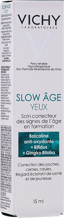 Krem pod oczy przeciwko oznakom starzenia - Vichy Slow Âge Eye Cream — Zdjęcie N2