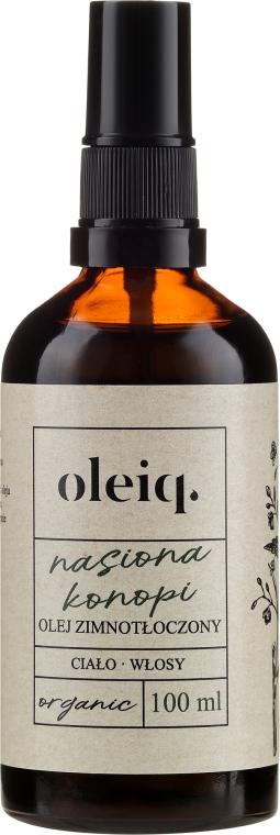 Olej z nasion konopi do ciała i włosów - Oleiq — Zdjęcie N1