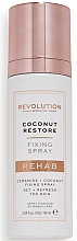 Kup Spray do utrwalania makijażu - Makeup Revolution Rehab Fixing Spray Coconut Restore 