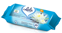 Nawilżany papier toaletowy z ekstraktem z białej lilii, 40 szt. - LULA — Zdjęcie N1