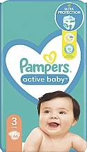 Pampers Active Baby 3 pieluchy (6-10 kg), 66 szt. - Pampers — Zdjęcie N10