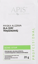 Kup Maska algowa dla cery trądzikowej - APIS Professional Algae Mask For Acne Skin (mini)
