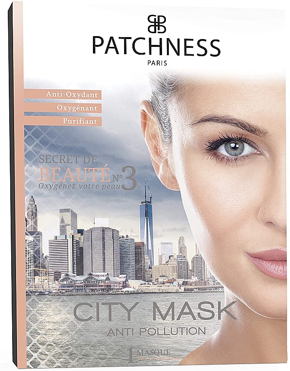 Antyoksydacyjna maseczka do twarzy - Patchness City Mask — Zdjęcie N1