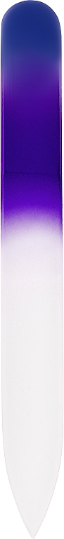 Szklany pilnik do paznokci 135 mm, fioletowy - Sincero Salon Crystal Nail File Duplex Color — Zdjęcie N1