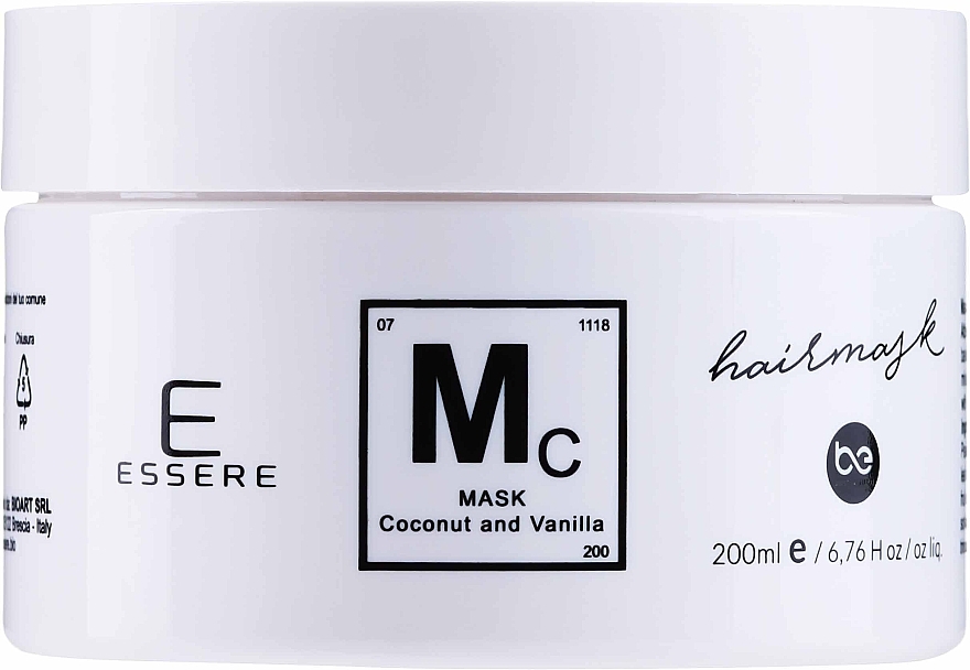 Maska do włosów Kokos i wanilia - Essere Hair Mask Nourishing Coconut & Vanilla — Zdjęcie N1