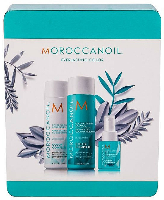 Zestaw - Moroccanoil Color Complete Holiday Set (shmp/250ml + h/cond/250ml + h/spr/50ml) — Zdjęcie N2