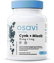 Kapsułki Cynk + Miedź, 15 mg - Osavi Zinc + Copper 15Mg — Zdjęcie N1