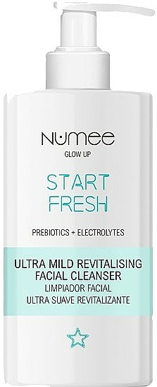 Ultradelikatny regenerujący płyn do mycia twarzy - Numee Glow Up Start Fresh Ultra Mild Revitalising Facial Cleanser — Zdjęcie N1