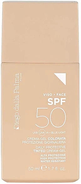 Przeciwsłoneczny żel-krem koloryzujący do twarzy SPF 50 - Diego Dalla Palma Sun Daily Protective Tinted Cream-Gel SPF50 — Zdjęcie N1