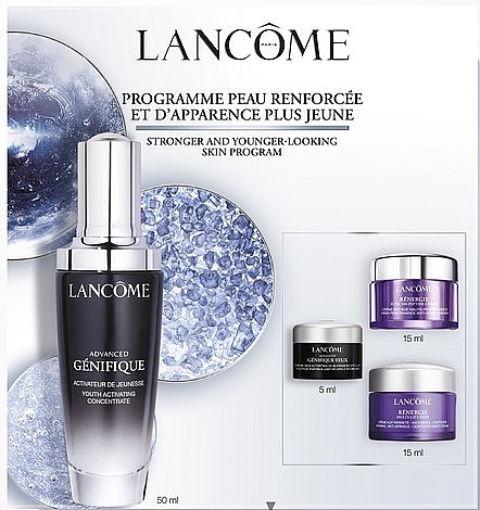 Zestaw - Lancome Advanced Genifique (serum/50ml + eye/cr/5ml + d/cr/15ml + n/cr/15ml) — Zdjęcie N1