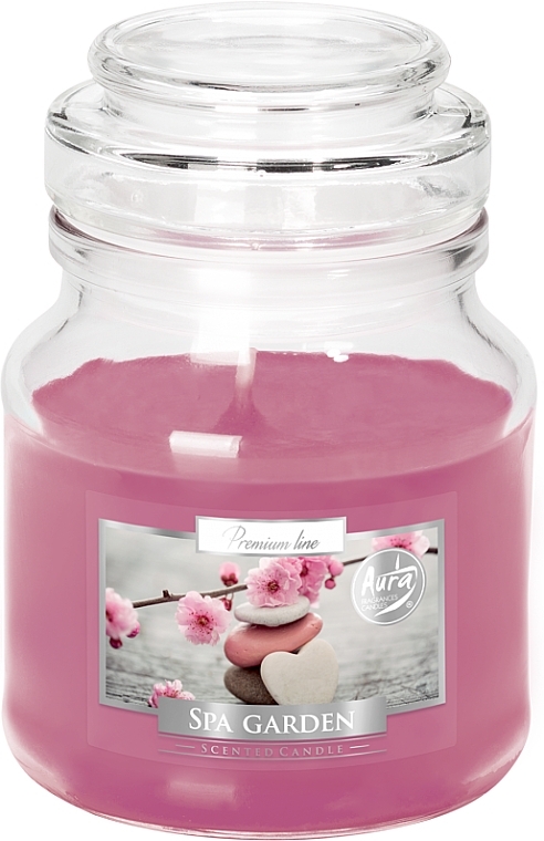 Świeca zapachowa premium w szkle Spa Garden - Bispol Premium Line Scented Candle Spa Garden — Zdjęcie N1