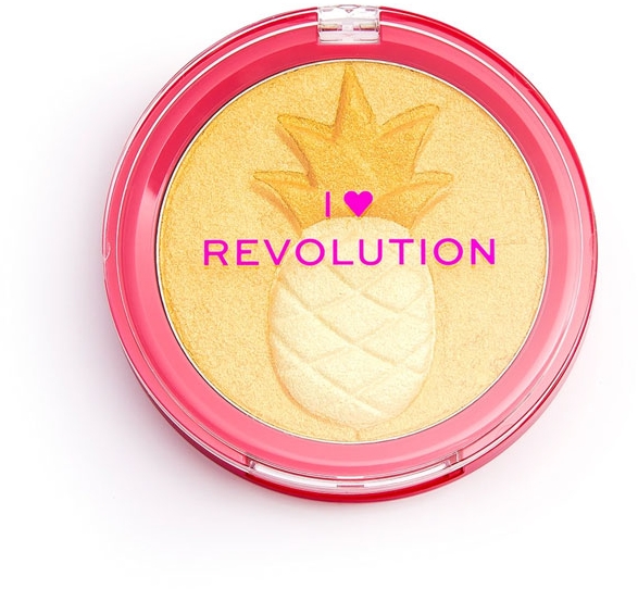 Kompaktowy rozświetlacz do twarzy - I Heart Revolution Fruity Highlighter Pineapple — Zdjęcie N1