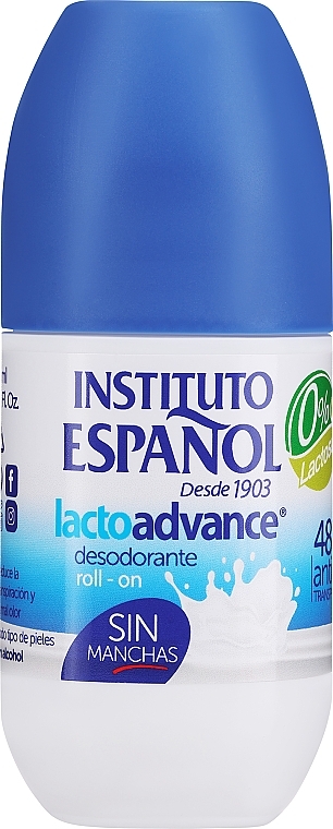 Dezodorant w kulce z organicznymi olejkami eterycznymi - Instituto Espanol Milk Roll On Deodorant — Zdjęcie N1