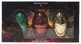 Zestaw - Makeup Revolution X House Of Dragon Dragon Egg Lip And Cheek Balm Set (balm/3x9g) — Zdjęcie N1