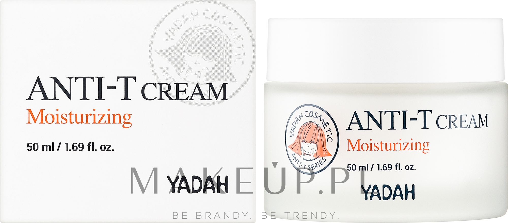 Nawilżający krem do cery tłustej i problematycznej - Yadah Anti-T Moisturizing Cream — Zdjęcie 50 ml