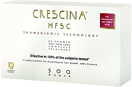 Kompleks na wypadanie i wzrost włosów u kobiet - Crescina Transdermic HFSC Complete 500 Woman — Zdjęcie N1
