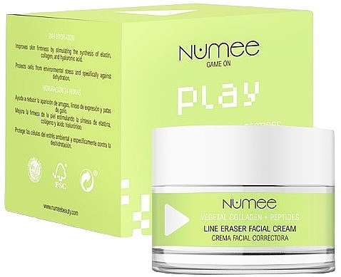 PRZECENA! Przeciwzmarszczkowy krem do twarzy Chmiel i rozmaryn - Numee Game On Play Line Eraser Facial Cream * — Zdjęcie N1