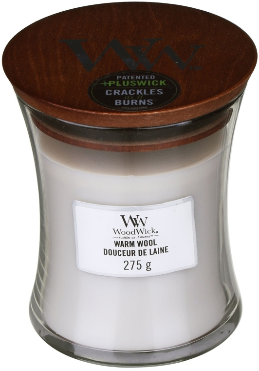 Świeca zapachowa w szkle - WoodWick Hourglass Candle Warm Wool — Zdjęcie N2