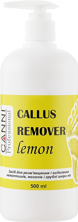 Preparat do usuwania zrogowaciałego naskórka ze stóp - Canni Callus Remover Lemon — Zdjęcie N7