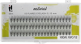 Kup Kępki rzęs C 12 mm - Ibra 10 Flares Eyelash Knot Free Naturals