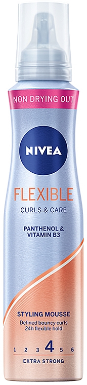 Pianka do włosów kręconych - NIVEA Flexible Curls & Care Styling Mousse — Zdjęcie N1