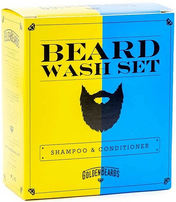 Zestaw - Golden Beards Beard Wash Set (shmp 100 ml + cond 100 ml) — Zdjęcie N1