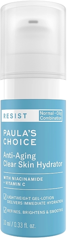 PRZECENA! Przeciwzmarszczkowy krem do twarzy na noc - Paula's Choice Resist Anti-Aging Clear Skin Hydrator Travel Size * — Zdjęcie N1