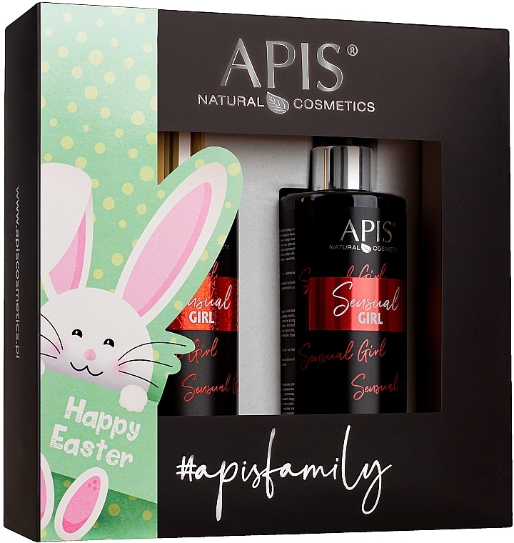 Zestaw do kąpieli - APIS Professional Happy Easter Sensual Girl (b/lot/300ml + sh/gel/300ml)  — Zdjęcie N1