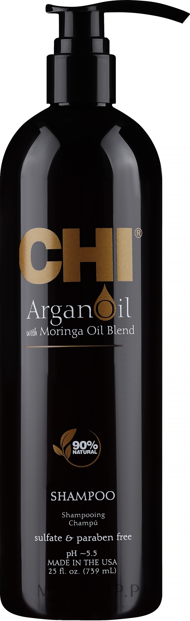 Szampon odbudowujący włosy z olejem arganowym - CHI Argan Oil Plus Moringa Oil Shampoo — Zdjęcie 739 ml