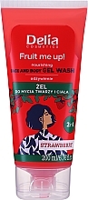 Żel do mycia twarzy i ciała o zapachu truskawki - Delia Fruit Me Up! Strawberry Face & Body Gel Wash  — Zdjęcie N1