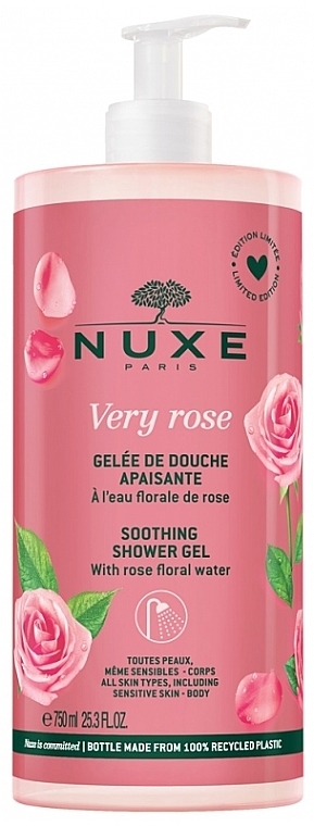 Kojący żel pod prysznic - Nuxe Very Rose Soothing Shower Gel — Zdjęcie N1