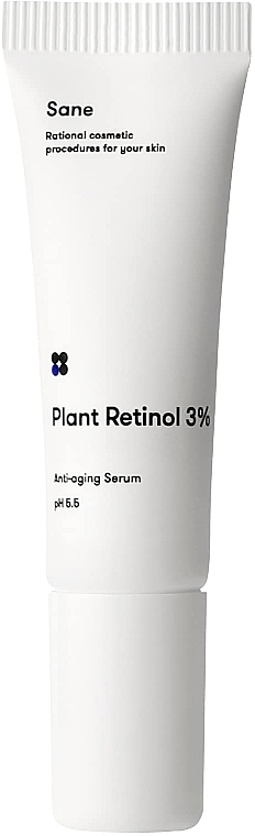Serum do twarzy z retinolem - Sane Plant Retinol 3% + Vitamin F 2% Anti-aging Serum pH 5.5