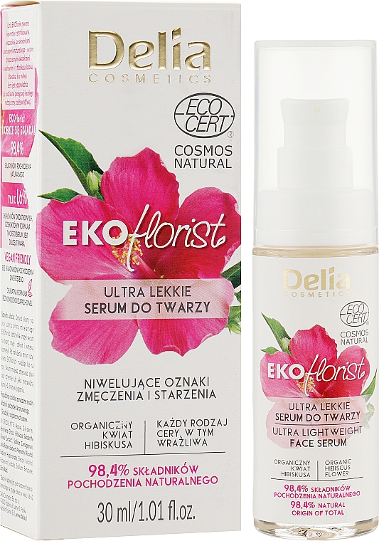 Ultra lekkie serum do twarzy - Delia Cosmetics Ekoflorist — Zdjęcie N2