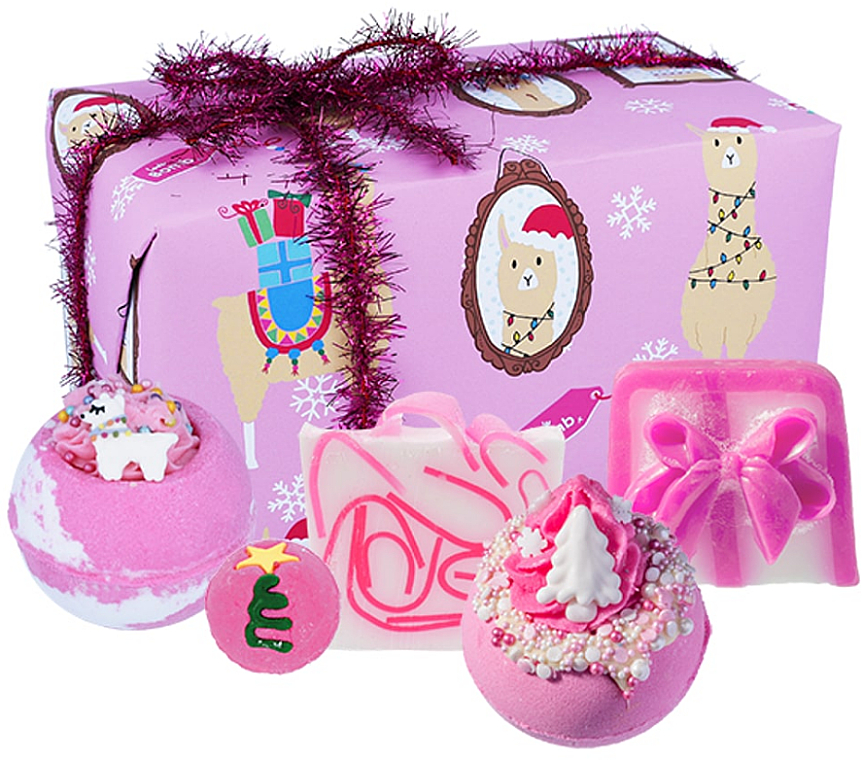 Zestaw kul do kąpieli - Bomb Cosmetics Fleece Navidad 5 Piece Gift Pack — Zdjęcie N1