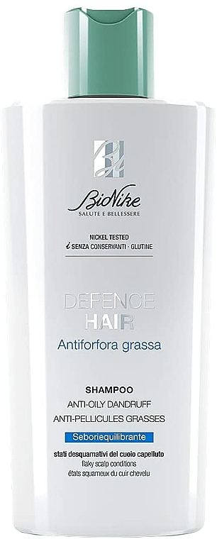 Przeciwłupieżowy szampon do włosów przetłuszczających się - BioNike Defence Hair Anti-Oily Dandruff Shampoo — Zdjęcie N1