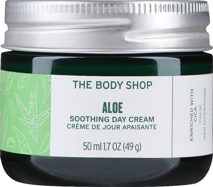 Kojący krem do twarzy na dzień Aloes - The Body Shop Aloe Soothing Day Cream — Zdjęcie N2