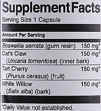Suplement diety Zioła na stawy - Swanson Full Spectrum Herbal Joint Care — Zdjęcie N3