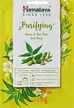 Oczyszczająca maska ​​w płachcie Neem Tea Tree - Himalaya Herbals Purifying Neem & Tea Tree Sheet Mask — Zdjęcie N1