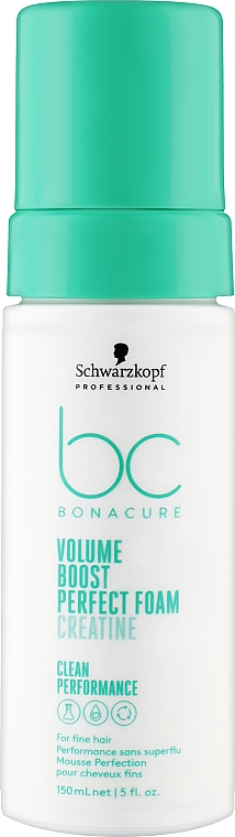 Pianka dodająca włosom objętości - Schwarzkopf Professional Bonacure Volume Boost Perfect Foam Ceratine