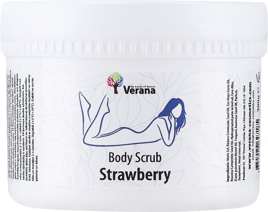 WYPRZEDAŻ Peeling do ciała Strawberry - Verana Body Scrub Strawberry * — Zdjęcie N4