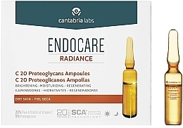 Ampułki do twarzy z witaminą C do skóry suchej - Cantabria Labs Endocare C20 Proteoglycans Ampoules — Zdjęcie N1
