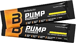 Kompleks przedtreningowy Owoce tropikalne - BioTechUSA Pump Caffeine Free — Zdjęcie N1